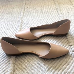 Cole Haan nude flats never worn NWOT Sz 8 1/2
